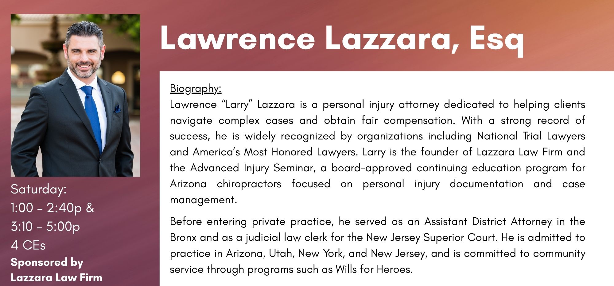 Lazzara 2026